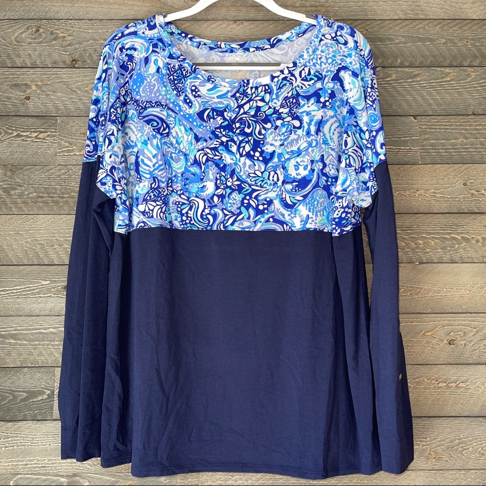💙🐬 EUC Lilly Pulitzer Finn Tee🐬💙